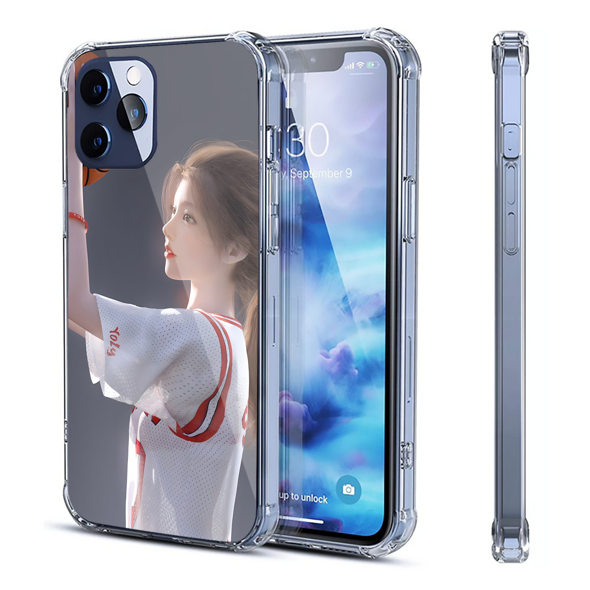 （画像用） SLAM DUNK／スラムダンク 【iPhone 12シリーズ対応】透明スマホケース（クリアソフトケース）